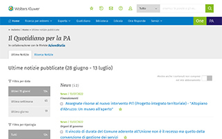quotidiano PA home page